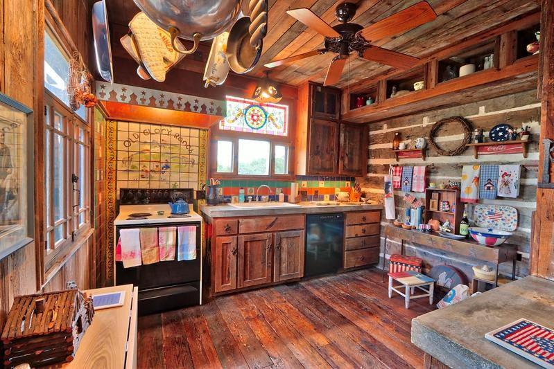 Log Cabin At Old Glory Ranch Wimberley Exteriör bild